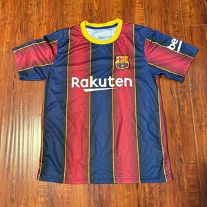 FC Barcelona 20/21 Rakuten Home Classic Men’s Jersey Sz Small Preowned Read Blw!